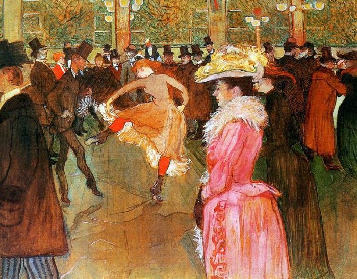 Toulouse-Lautrec de Henri Dance in the moulin rouge Sun. -,  