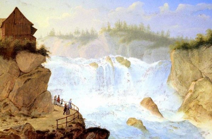 Fruhes Schweizer Schule Draufall  Osterreich. Friihes, ������� Schule