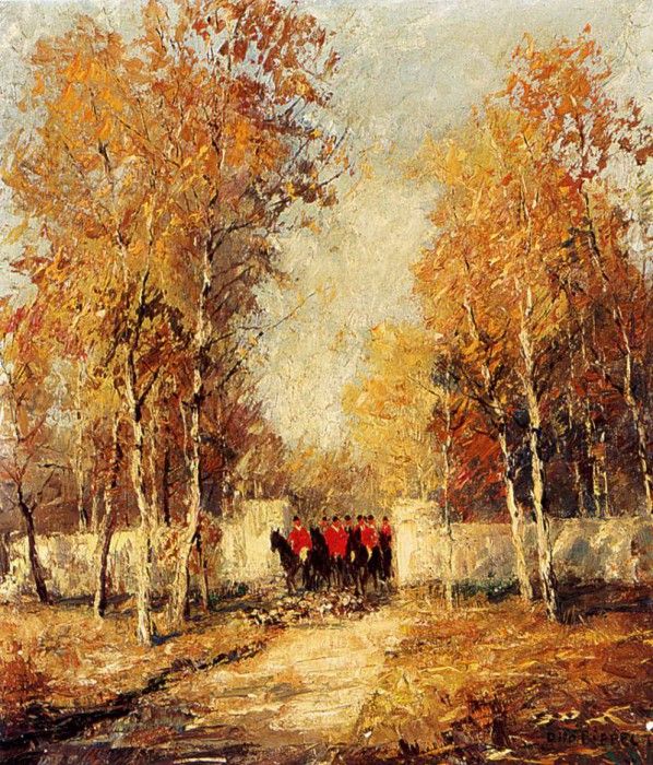 Pippel Otto Eduard The Hunt. Pippel,  