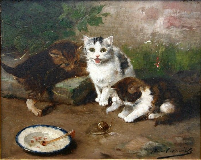 Three Kittens & Snail. ,   Brunel