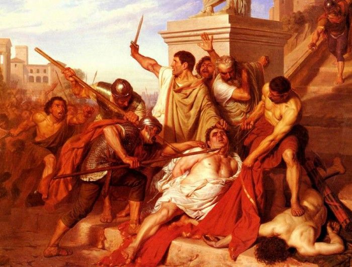 Housez Charles-Gustave La Mort De Vitellius. Housez  