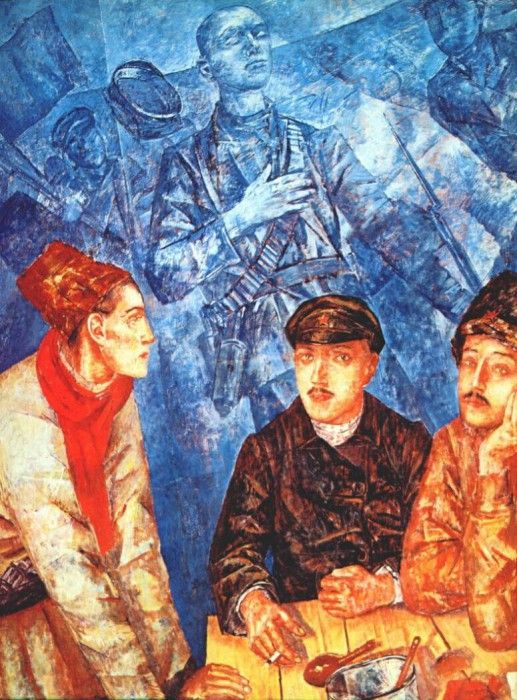 petrov-vodkin after the battle 1923. -, 