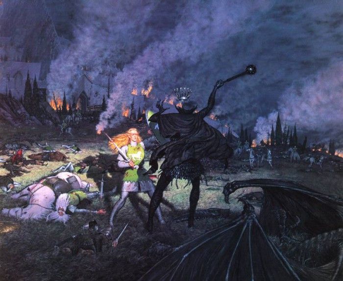 92tcal 04   Eowyn and the Lord of the Nazgul. Nasmith, 