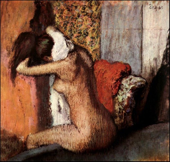 Degas After the Bath, Woman Drying Her Nape, 1895 c.. , --