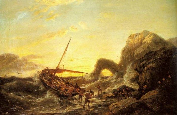 Dommersen Pieter Christian The Shipwreck. Dommerson,  