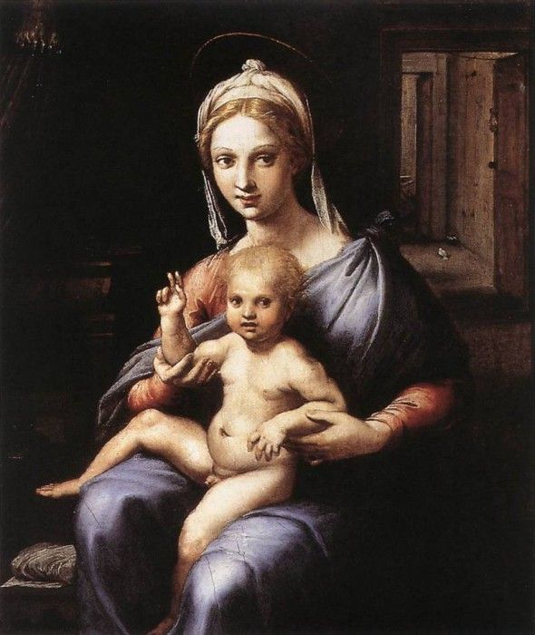 GIULIO ROMANO Madonna And Child. , 