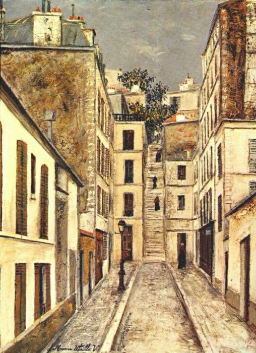 utrillo passage cottin c1910. , 