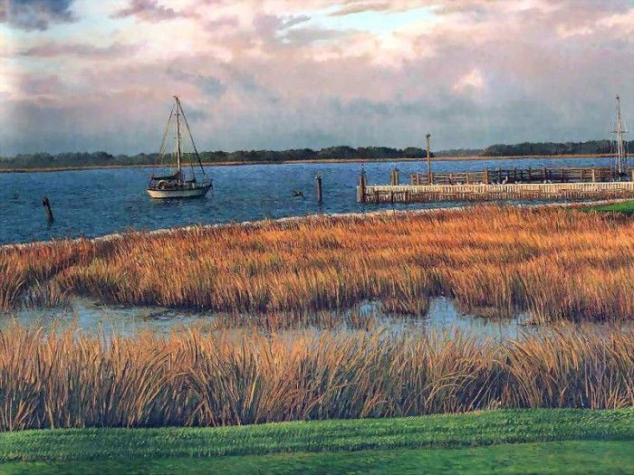 hallowed ground csg002 harbor town golf links 18th hole. Hartough, 