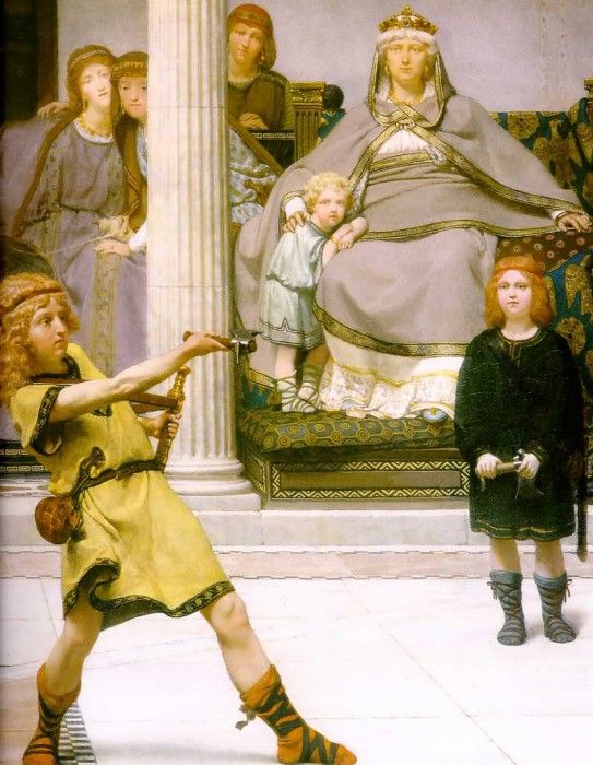 The Education of the Children of Clovis detail. - 