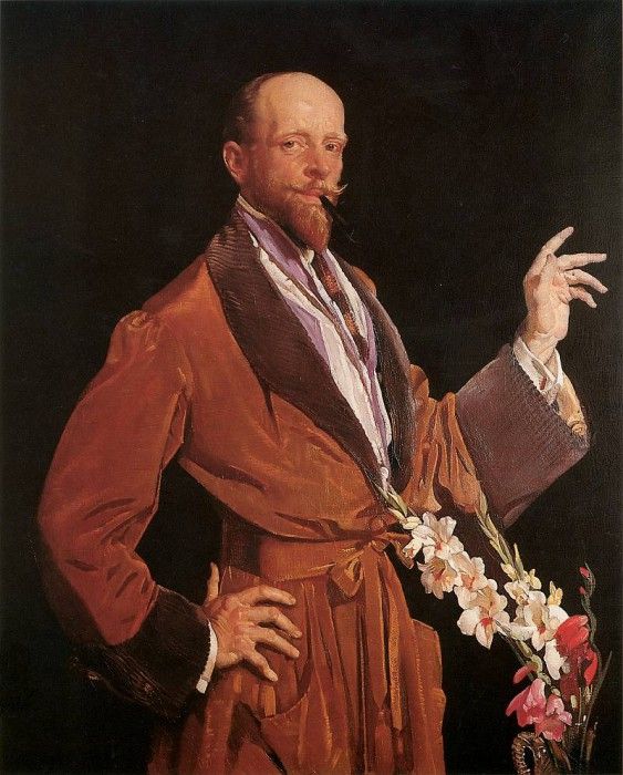 Lambert Self Portrait with Gladioli. , 