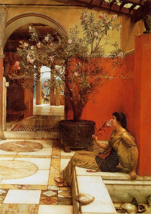 Alma Tadema An Oleander. - 