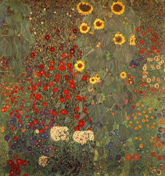 lrs Klimt Garden With Sunflowers1905. , 