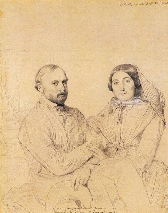 Ingres Edmond Ramel and his wife born Irma Donbernard. ,   