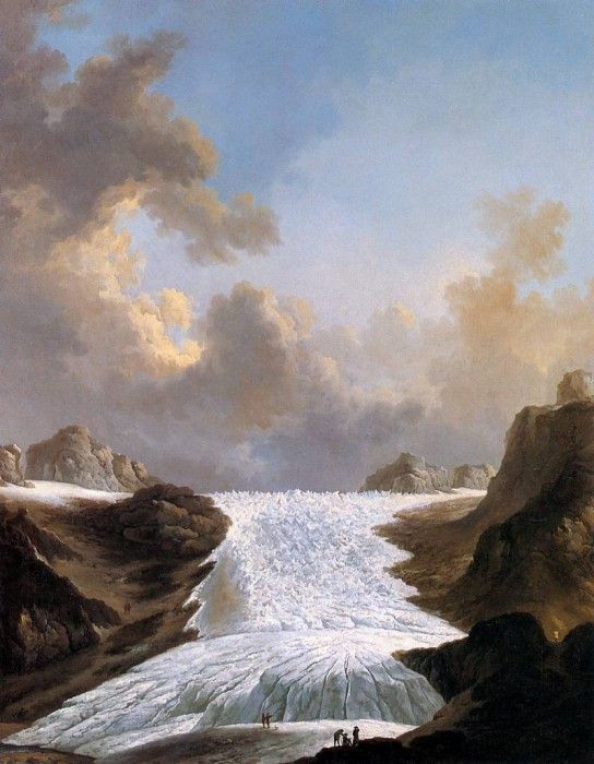 Wuest Johann Heinrich The Rhone gletscher Sun. Wuest, 