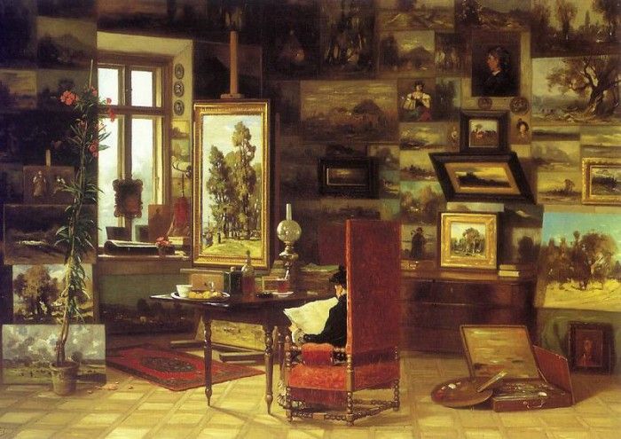 am-Wladyslaw Malecki Studio Interior. , 