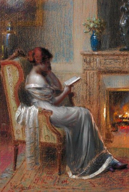 Reading By The Fire. Enjolras, Delphin