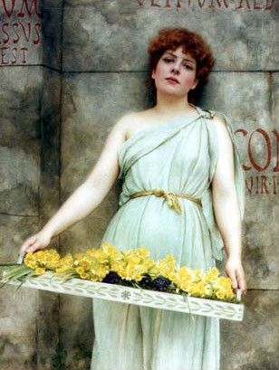 Godward A Flower Seller 1896. ,  