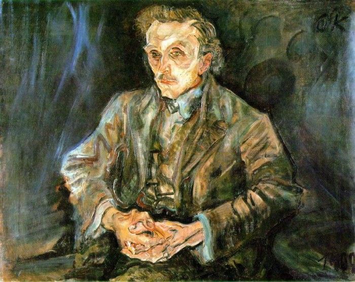 Kokoschka Adolph Loos, 1909, 74x91 cm, Staatliche Museen Pre. �������, �����