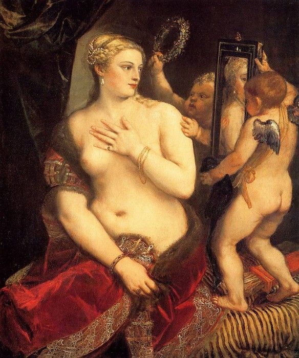 Titian Venus in front of the mirror 1553 54.  ( )