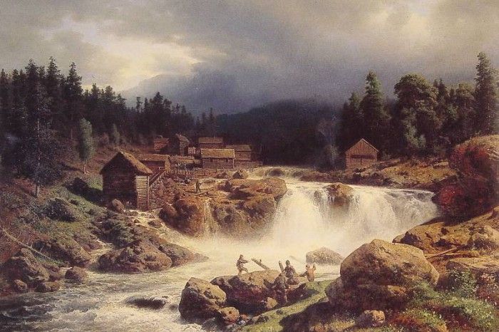 Norwegian Landscape. , 