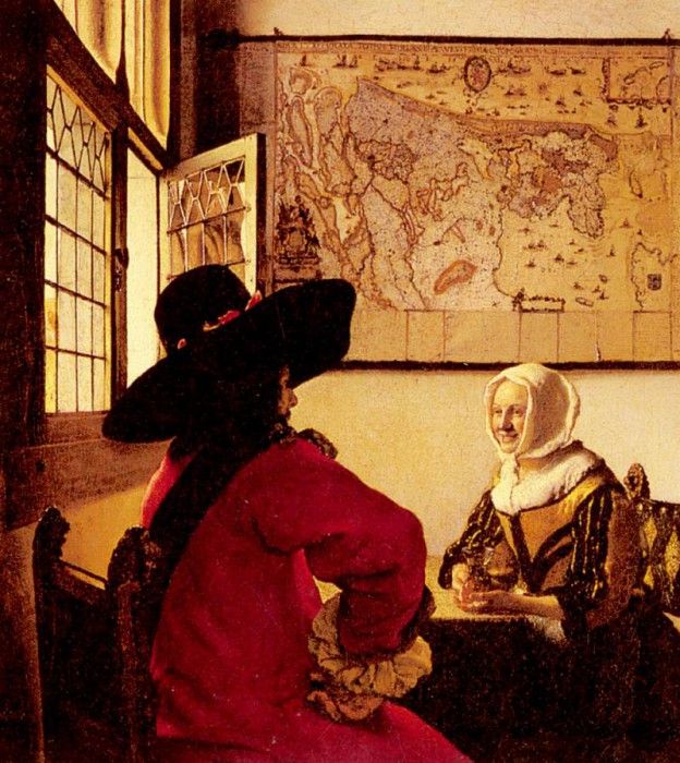 Vermeer Officer And Laughing Girl. Vermeer, Johannes