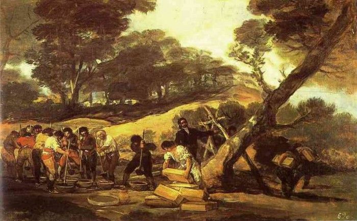 Francisco de Goya - Powder Factory in the Sierra.   ,  