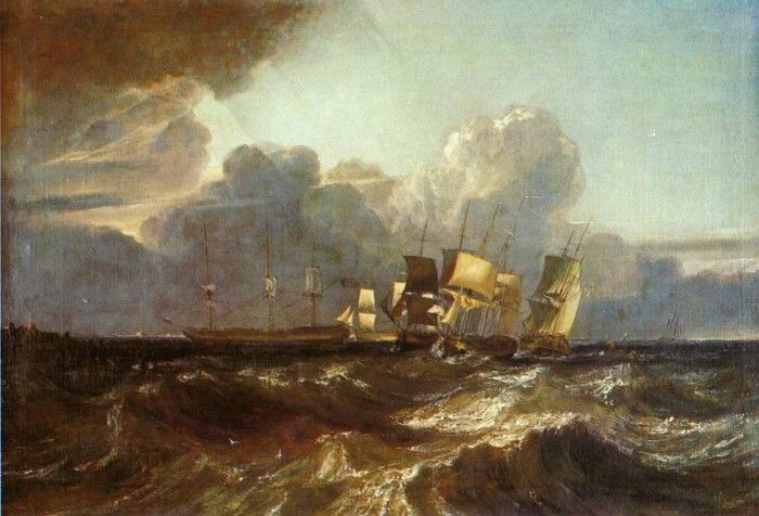 Turner Joseph Mallord William Ships Bearing Up for Anchorage aka The Egremont sea Piece. ,   