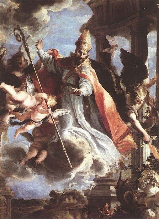 COELLO Claudio The Triumph Of St Augustine.  