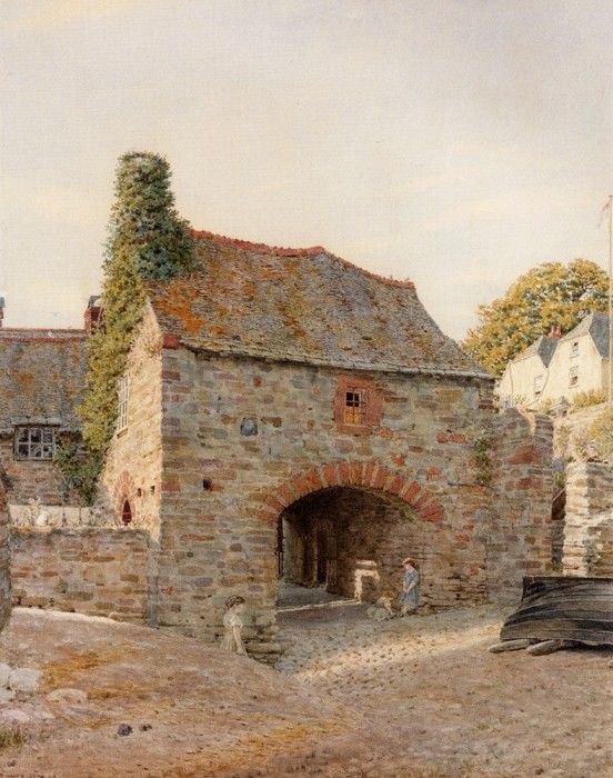 Boyce George Price Old Buildings At Kingswear South Devon.  , 