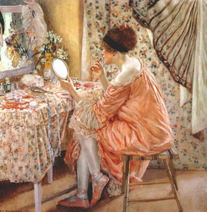 frieseke before her appearance (la toilette) 1913. Frieseke,  