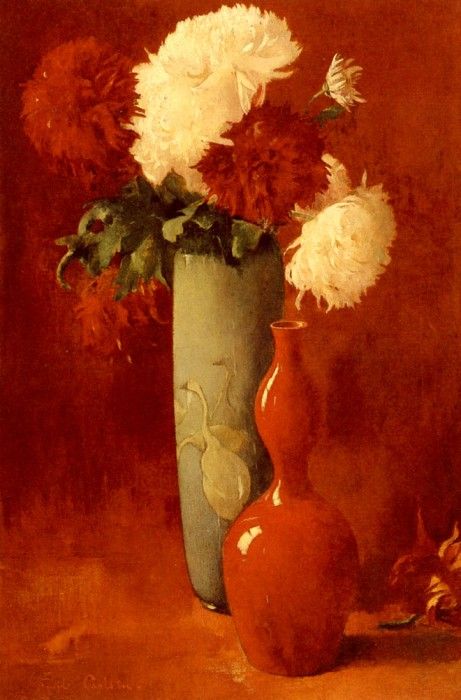 Carlsen Emil Vases And Flowers. , 