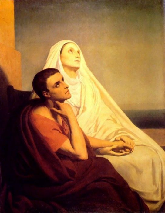 Saint Monique and Saint Augustin.  