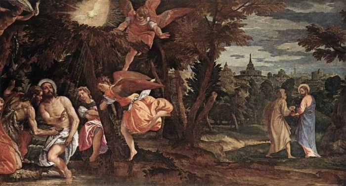 Veronese Baptism and Temptation of Ch. , 