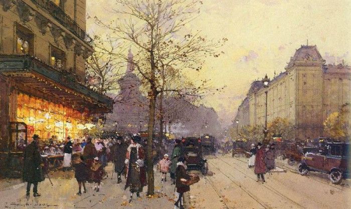 Galien-Laloue Eugene PLACE DE LA REPUBLIQUE, PARIS. ,  Laloue