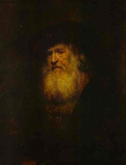 Rembrandt - Portrait of a Bearded Man in Black Beret.    