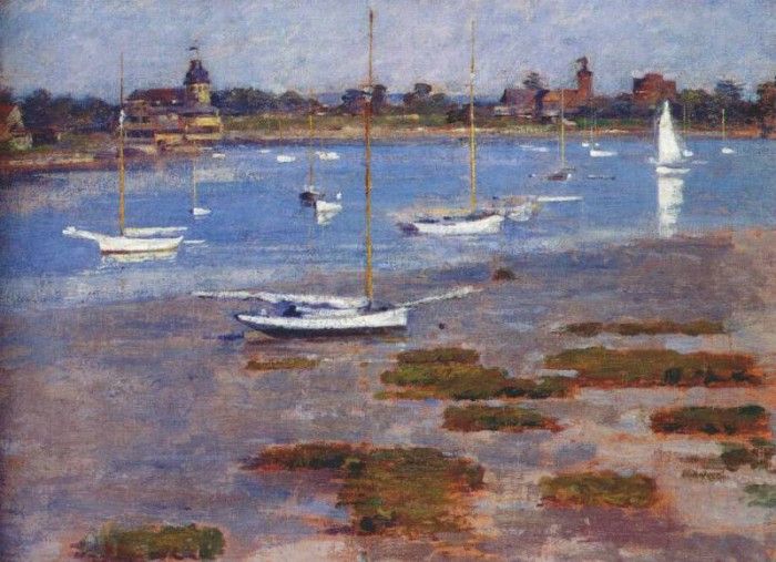 robinson low tide, riverside yacht club 1894. 