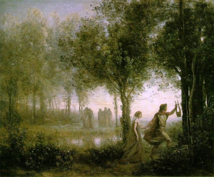 Corot Orpheus Leading Eurydice from the Underworld 1861 112.. , --