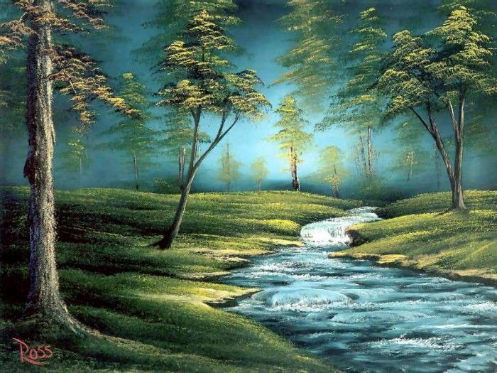 bob ross csg020 bubbling brook. , 