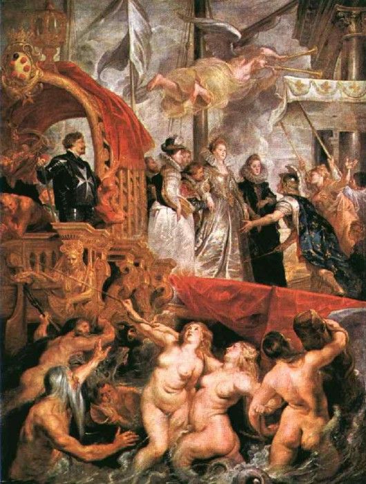 Rubens Marie Arrives at Marseilles, 1621-1625, Louvre. ,  