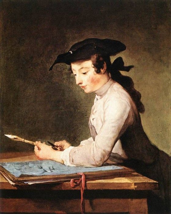 Chardin The Draughtsman. , - 