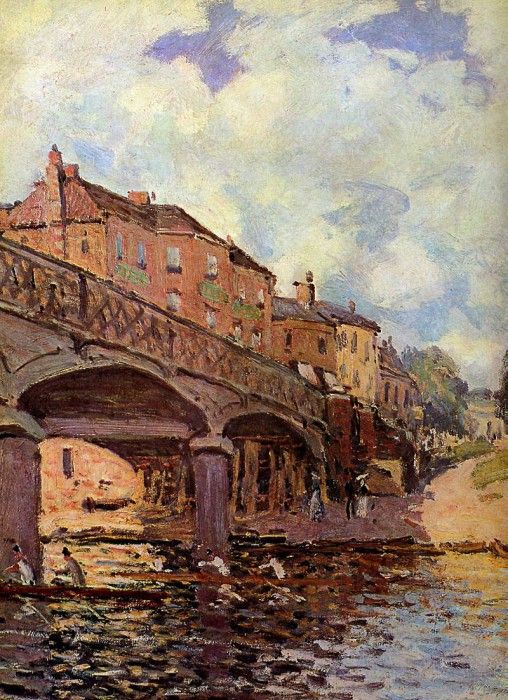 Sisley Alfred The bridge at Hampton Sun. , 