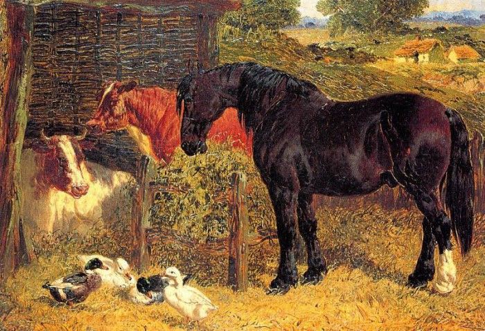 John Frederick Herring - Stable Companions, De. ,  