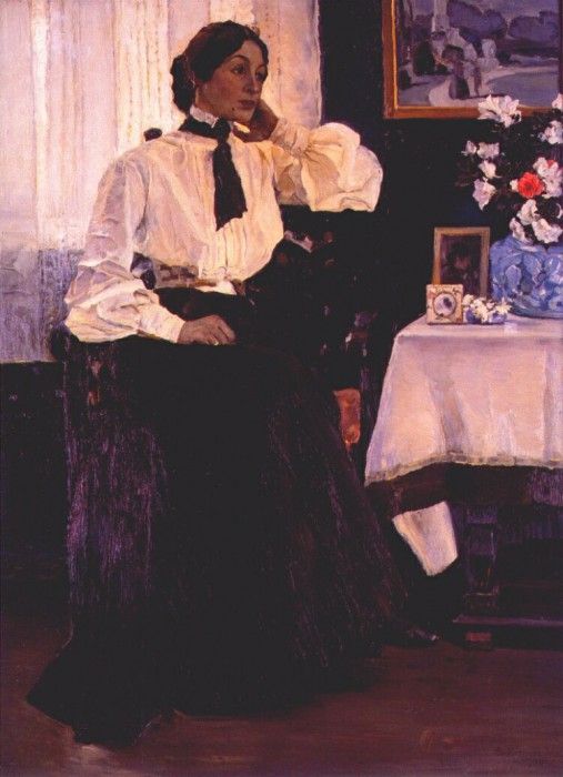 nesterov the artists wife ekaterina petrovna nesterova 1905. 