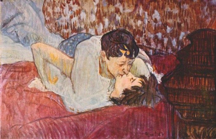 lautrec the kiss 1892. -,  