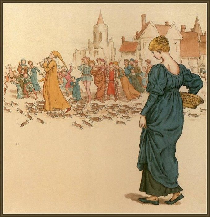 cr KateGreenaway-02-ThePiedPiperOfHamelin. , 