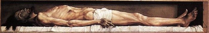 Holbien the Younger The Body of the Dead Christ in the Tomb.   