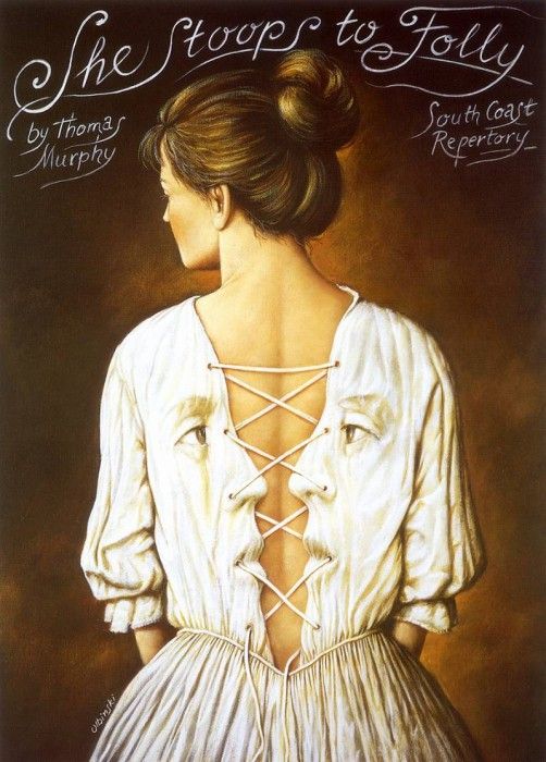 am-Rafal Olbinski She Stoops to Folly. Olbinski, 