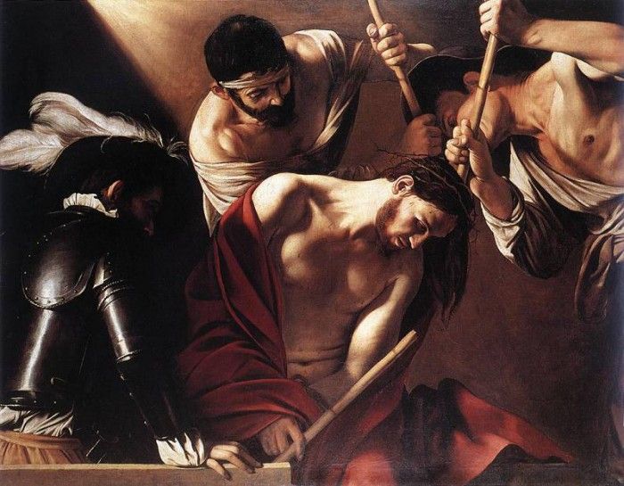 Caravaggio - The Crowning With Thorns. ,   