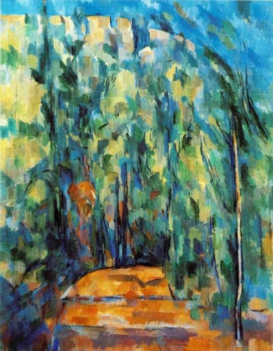 CEZANNE - BEND IN FOREST ROAD 1902-6 COLLECTION OF DR. RUT(1). , 