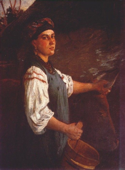 ge portrait of agafiya ignatievna sliusareva 1875. Ge